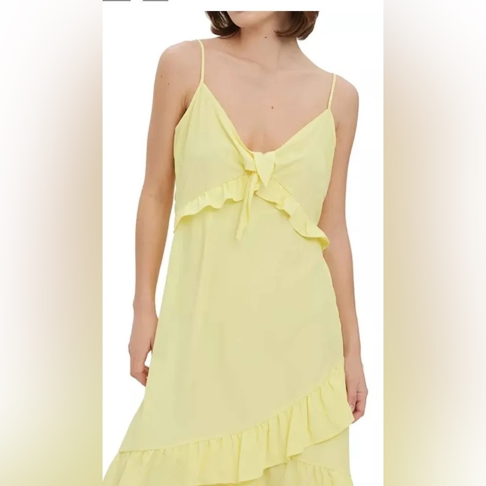 NWT! Vero Moda Yellow Tie-Front Dress